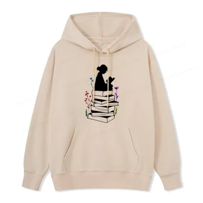 Pagewings Girl Reading Unisex Classic Hoodie