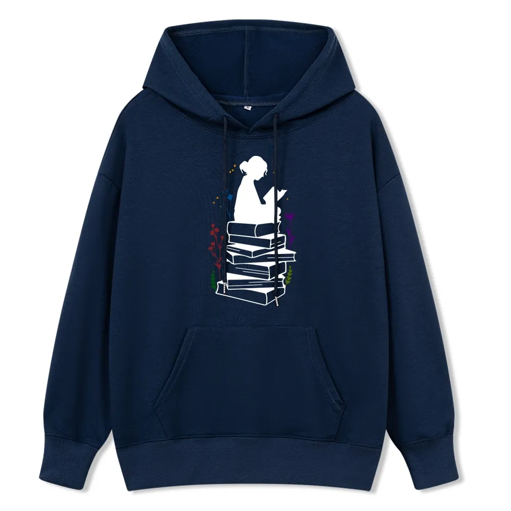 Pagewings Girl Reading Unisex Classic Hoodie