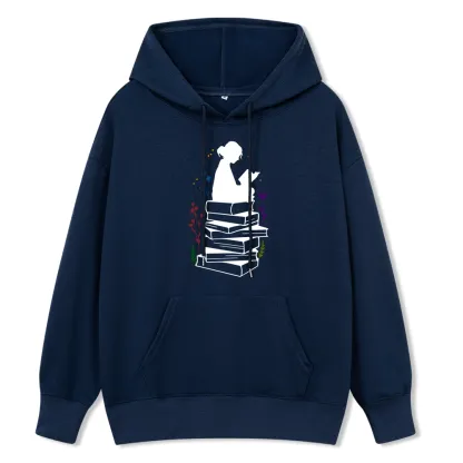 Pagewings Girl Reading Unisex Classic Hoodie