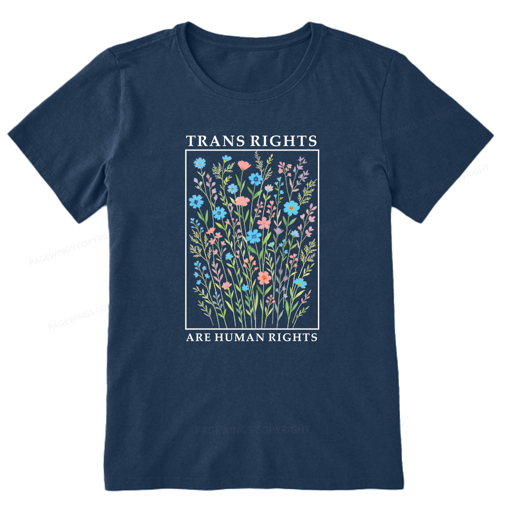 Pagewings Trans Rights Are Human Rights Unisex Classic T-shirt