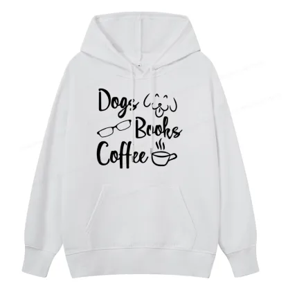 Pagewings Dogs Books Coffee Unisex Classic Hoodie