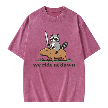 Pagewings We Read At Dawn Unisex Washed T-shirt