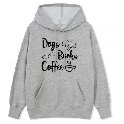 Pagewings Dogs Books Coffee Unisex Classic Hoodie