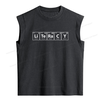 Pagewings Literacy Women's Washed Tank Top