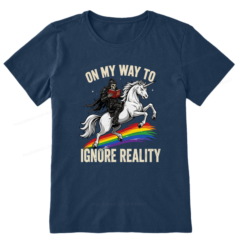 Pagewings On My Way To Ignore Reality Unisex Classic T-shirt