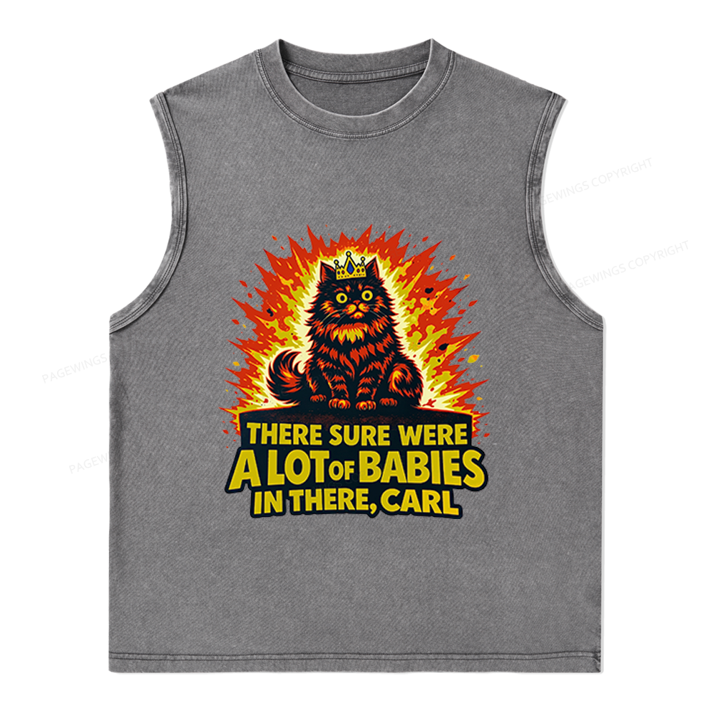 Pagewings A Lot Of Babies In There Unisex Washed Tank Top