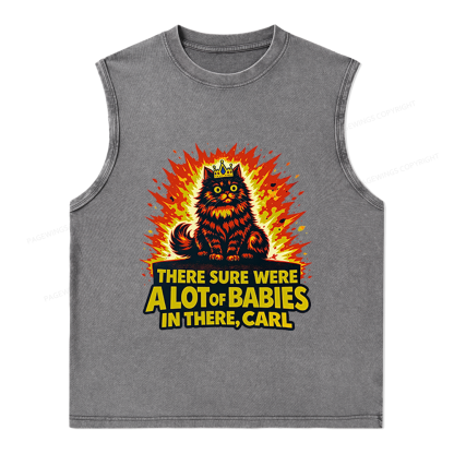 Pagewings A Lot Of Babies In There Unisex Washed Tank Top