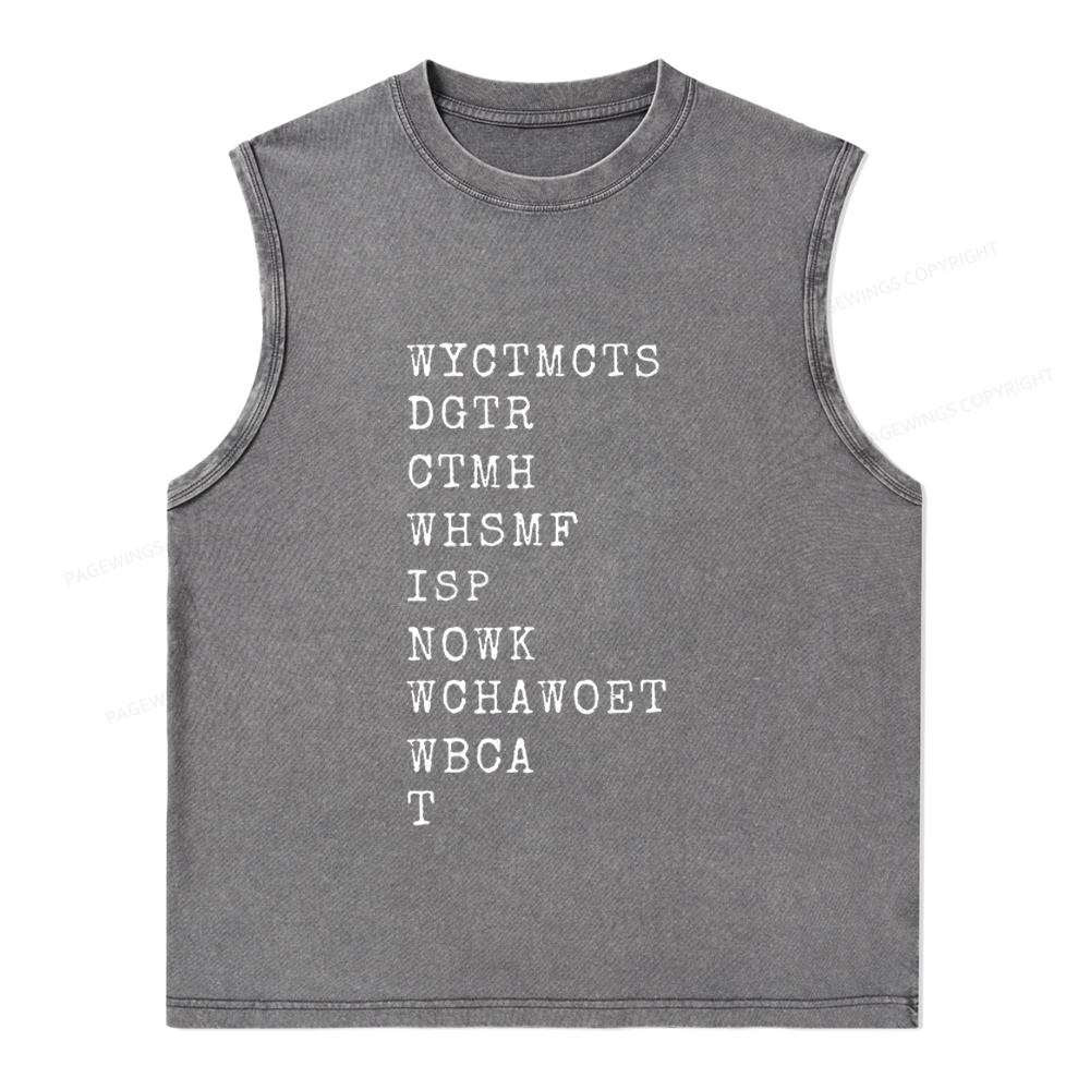 Pagewings Romance Lover Unisex Washed Tank Top