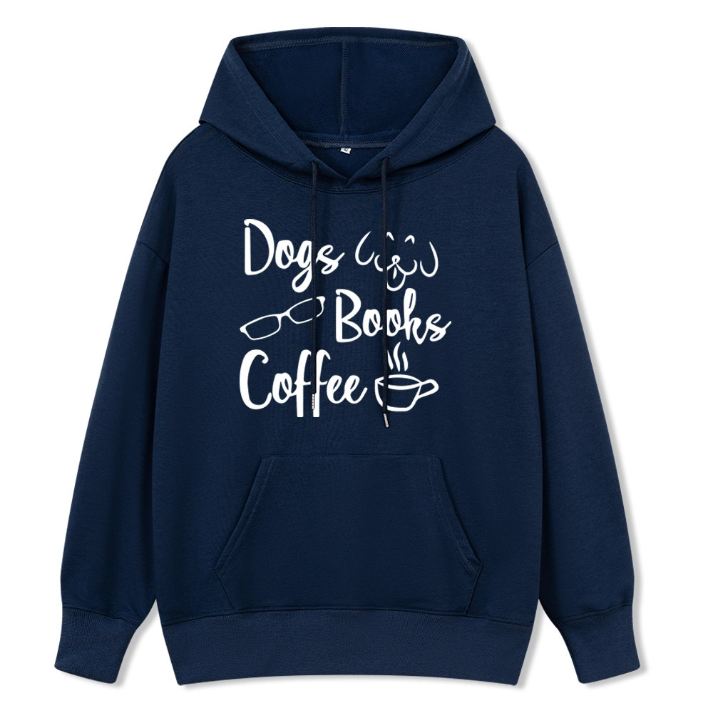 Pagewings Dogs Books Coffee Unisex Classic Hoodie