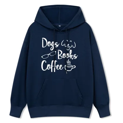 Pagewings Dogs Books Coffee Unisex Classic Hoodie