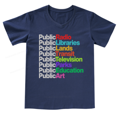 Pagewings Public Libraries V-neck T-shirt