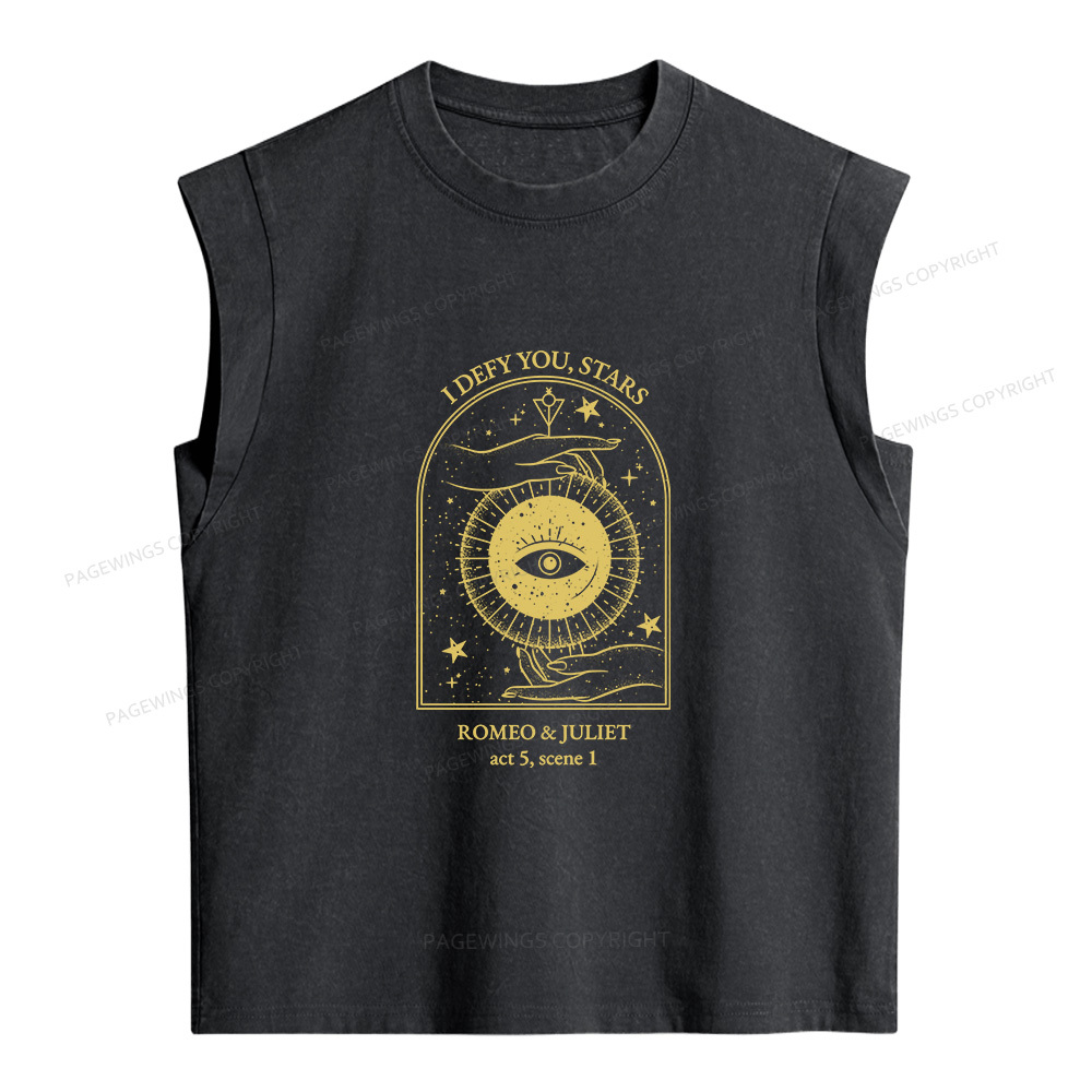 Pagewings Renaissance Poet Bookish Women's Washed Tank Top