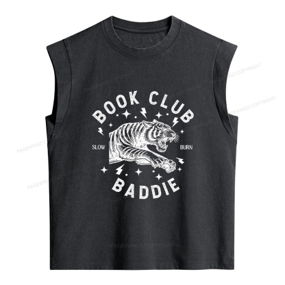 Pagewings Book Club Women's Washed Tank Top