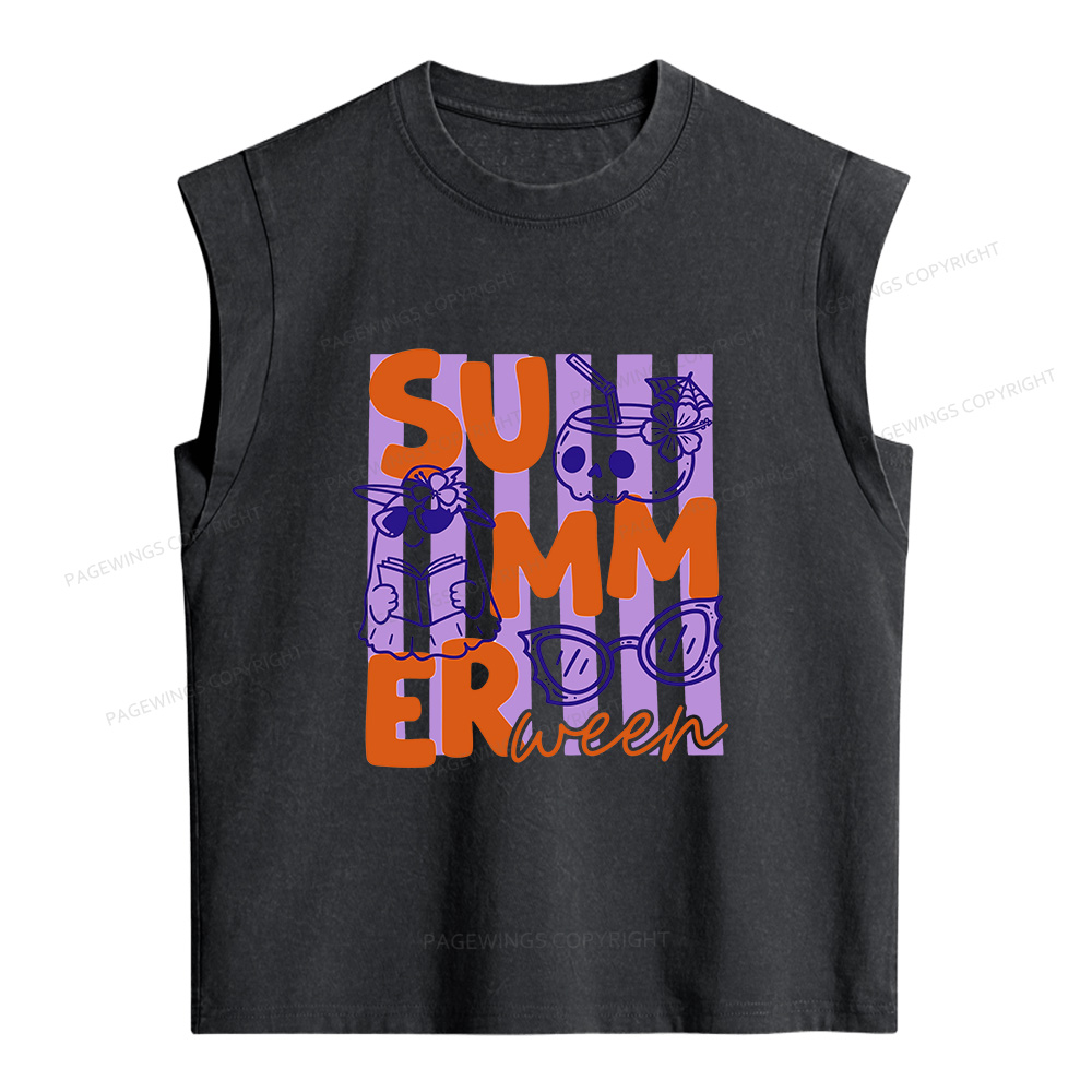 Pagewings Summerween Women's Washed Tank Top