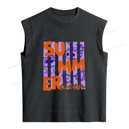 Pagewings Summerween Women's Washed Tank Top