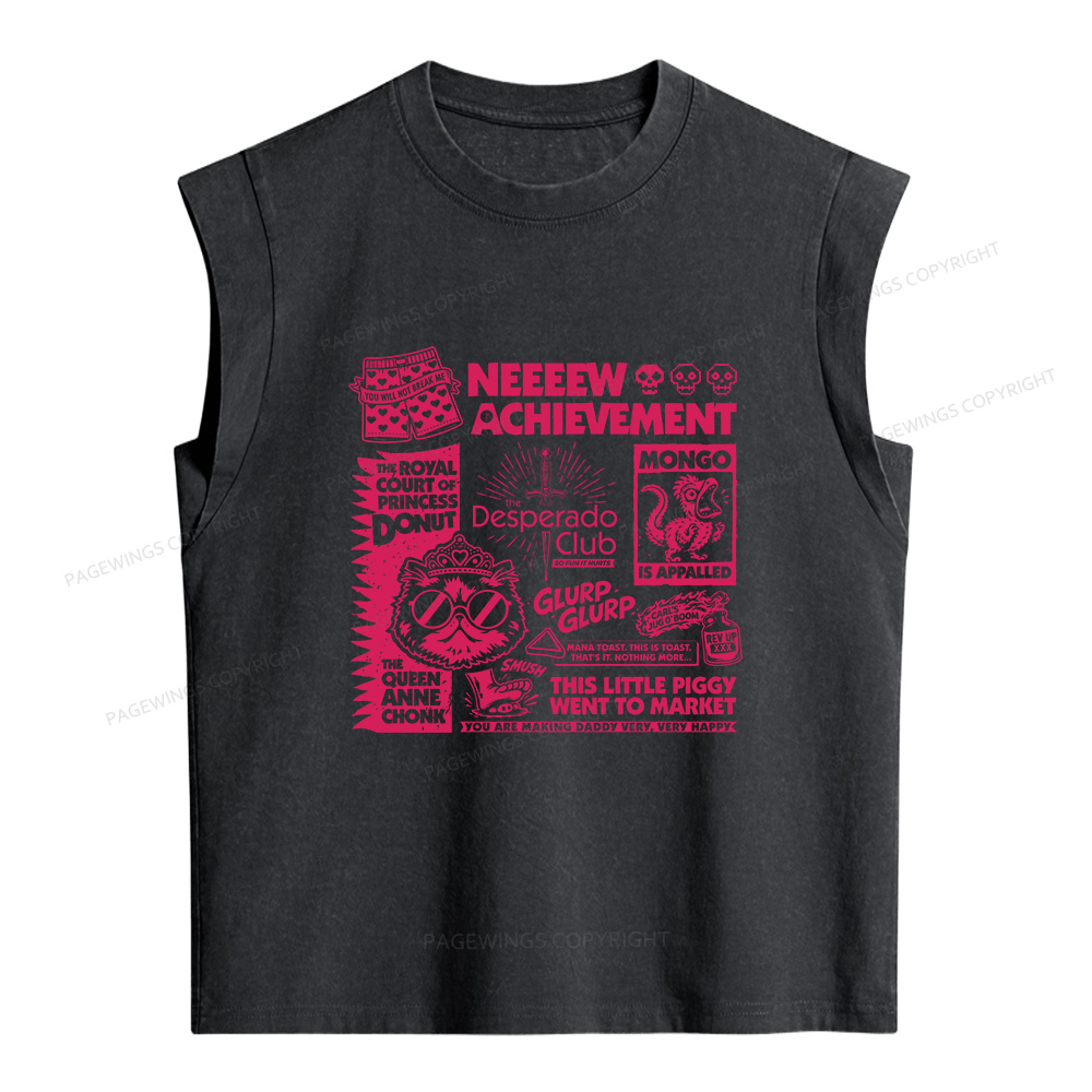 Pagewings Sci-Fi Novel Lover Women's Washed Tank Top