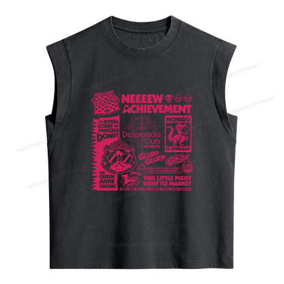 Pagewings Sci-Fi Novel Lover Women's Washed Tank Top