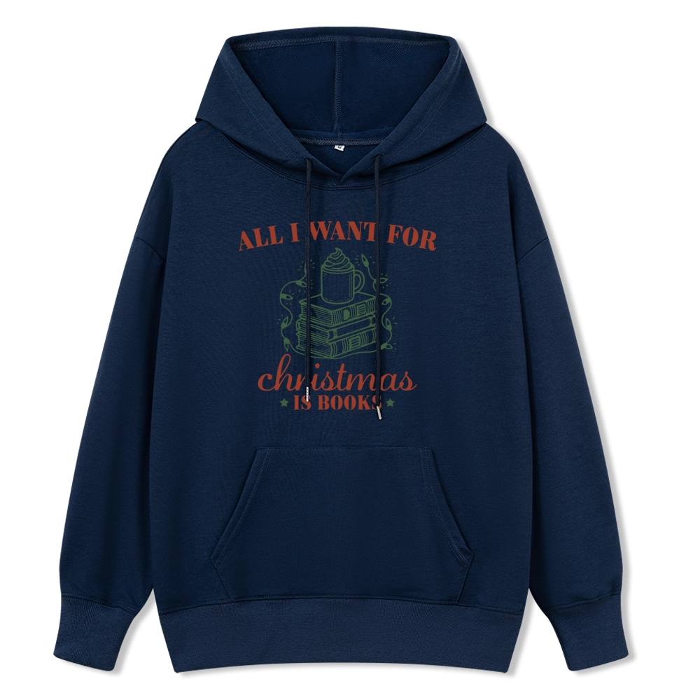 Pagewings All I Want For Christmas Is Books Unisex Classic Hoodie