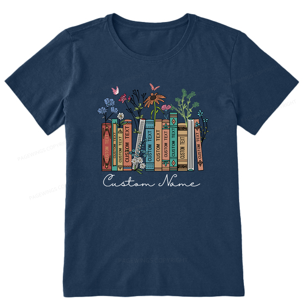 Pagewings Personalized Name Text Unisex Classic T-shirt