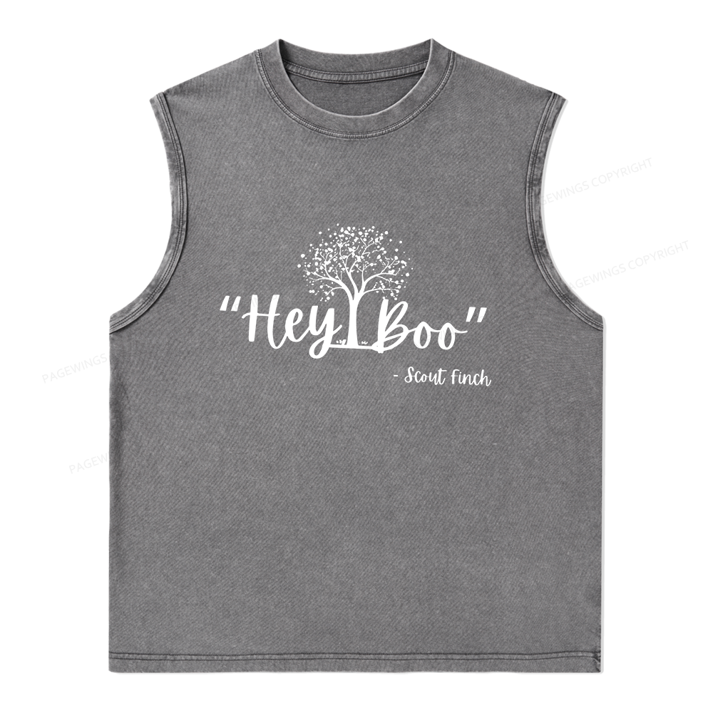 Pagewings To Kill a Mockingbird Unisex Washed Tank Top
