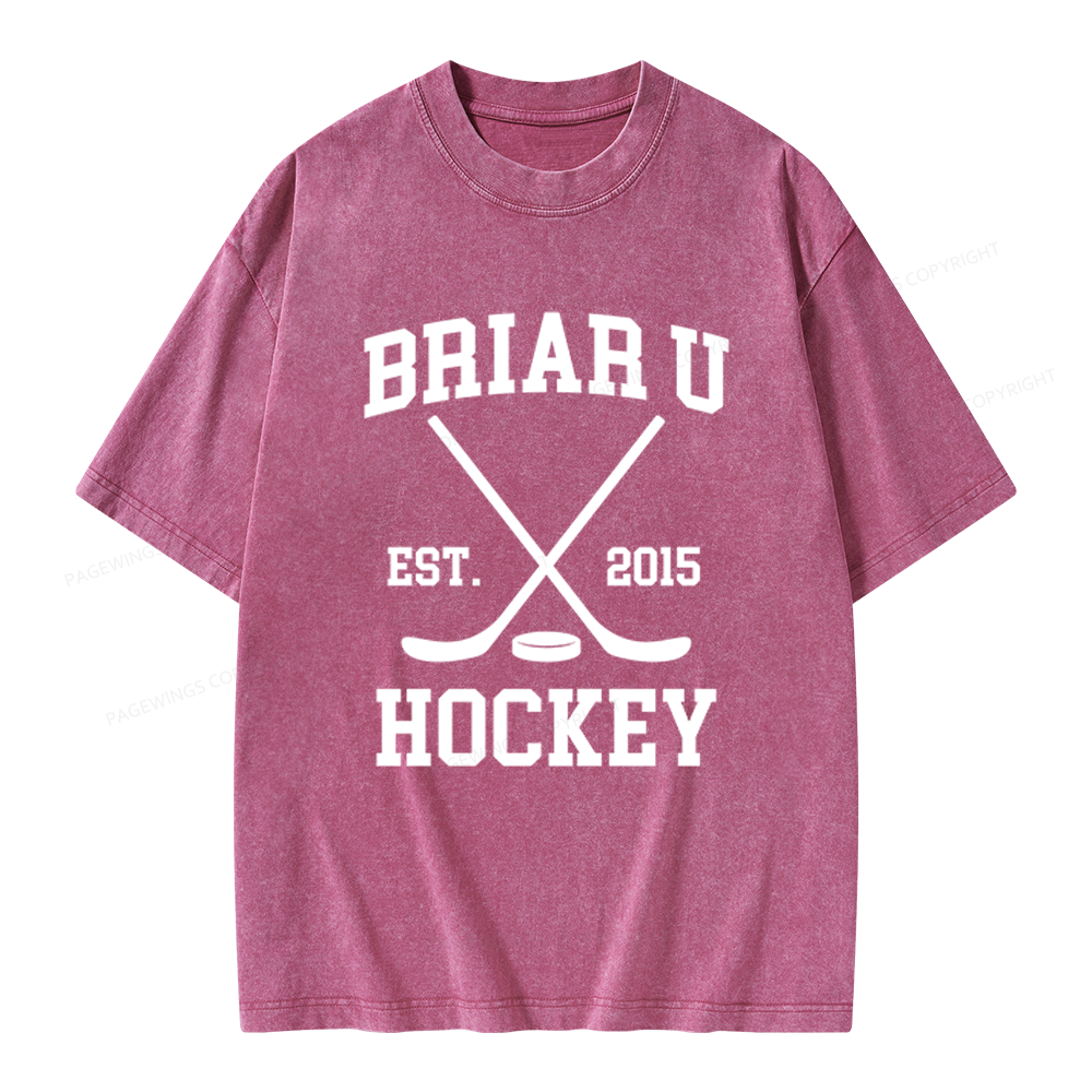 Pagewings Hockey Romance Unisex Washed T-shirt