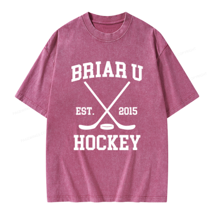 Pagewings Hockey Romance Unisex Washed T-shirt