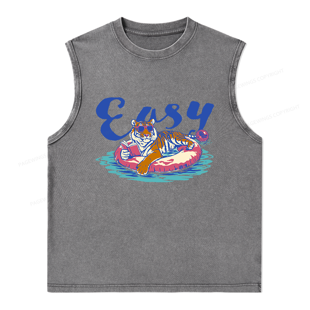 Pagewings Summer Reading Unisex Washed Tank Top