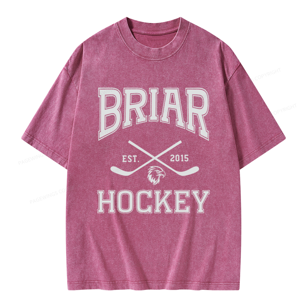 Pagewings Hockey Romance Unisex Washed T-shirt