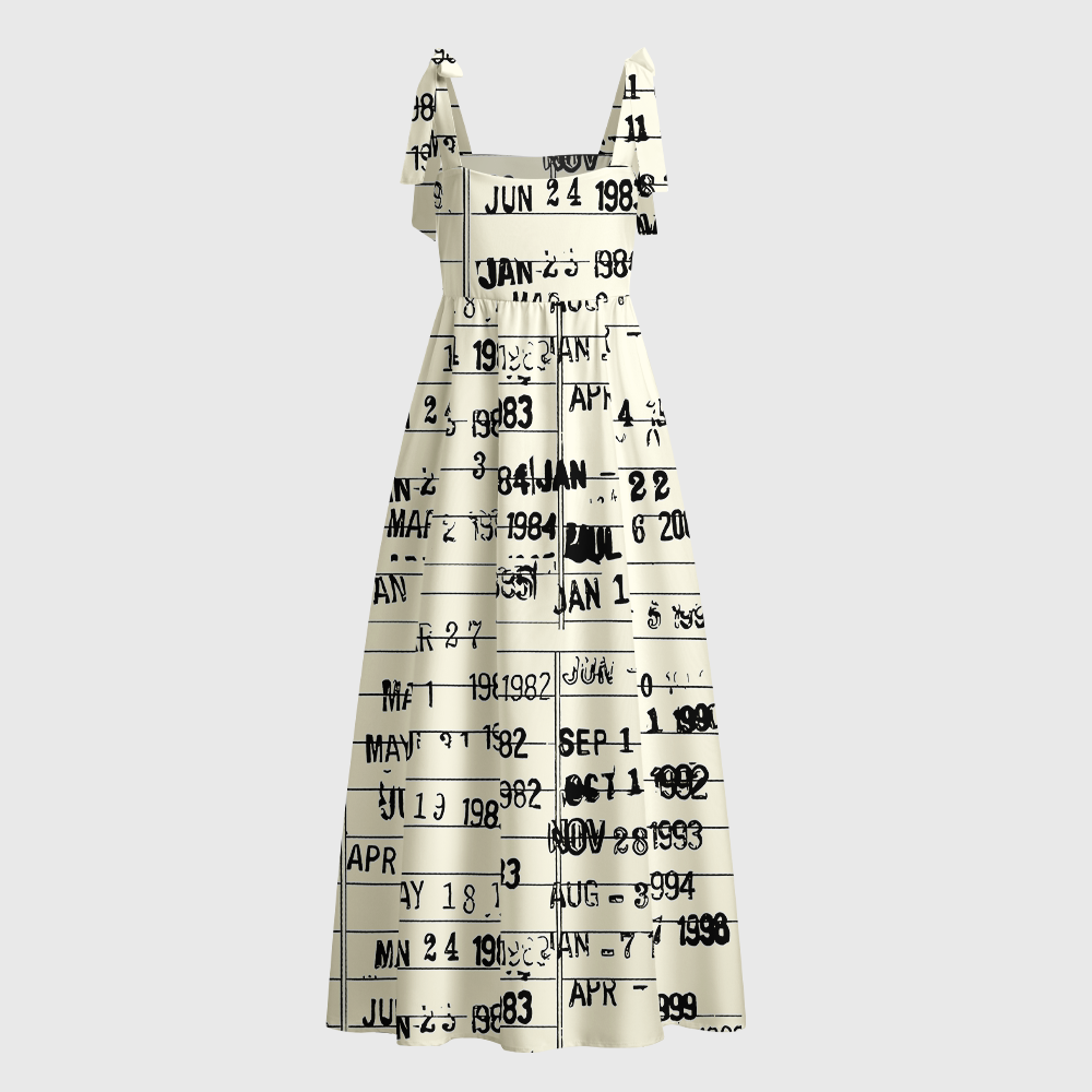 Pagewings The Library Is Open Tie Shoulder Maxi Dress
