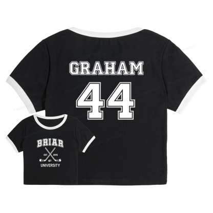 Pagewings Hockey Romance Baby Tee Cropped Ringer T-Shirt 