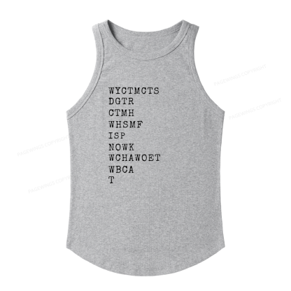Pagewings Slim Fit Will You Come To My Cottage This Summer Women's Fitted Tank Top 