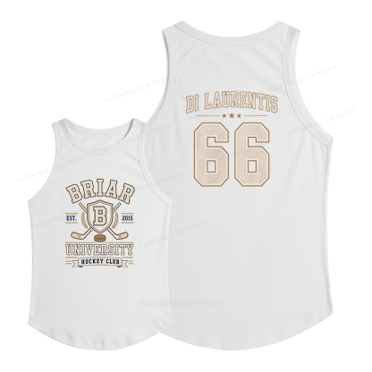 Pagewings Slim Fit Hockey Romance Women's Fitted Tank Top