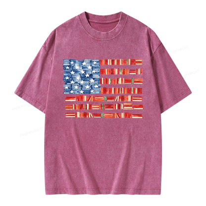 Pagewings Book Flag Unisex Washed T-shirt