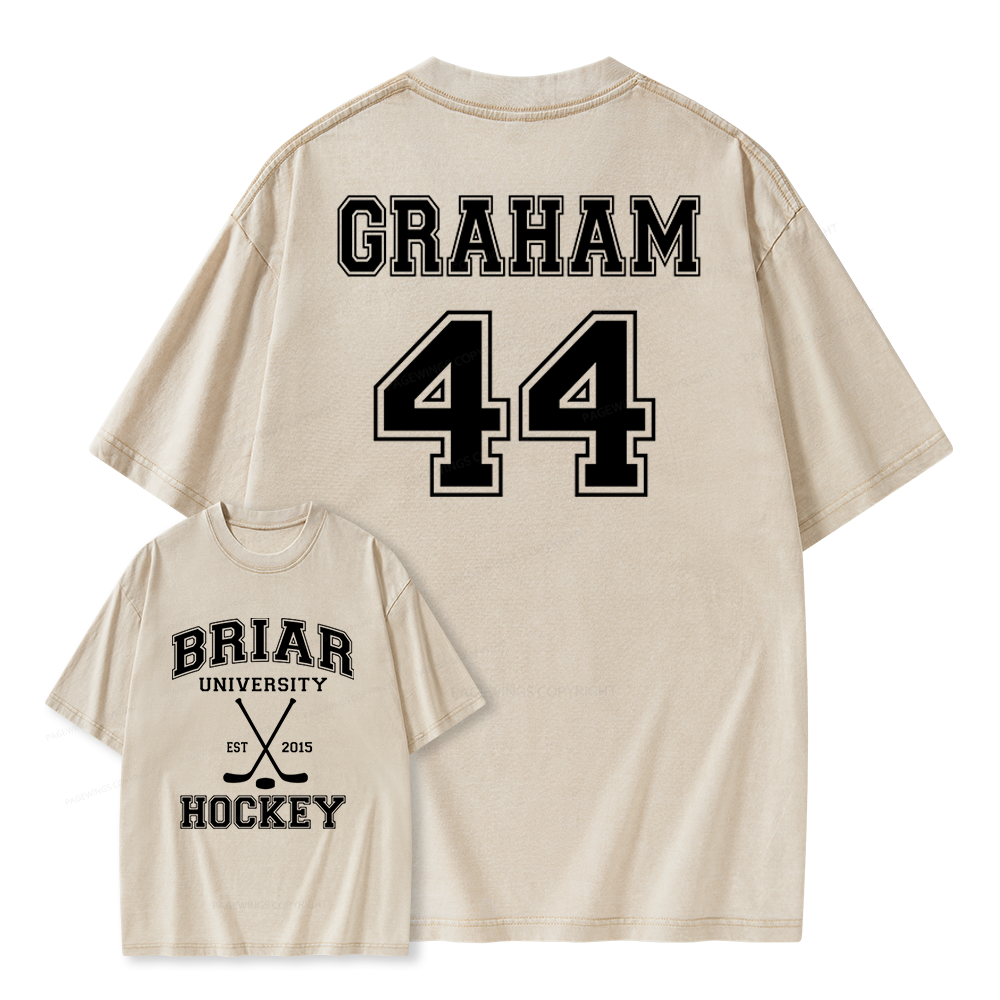 Pagewings Hockey Romance Unisex Washed T-shirt