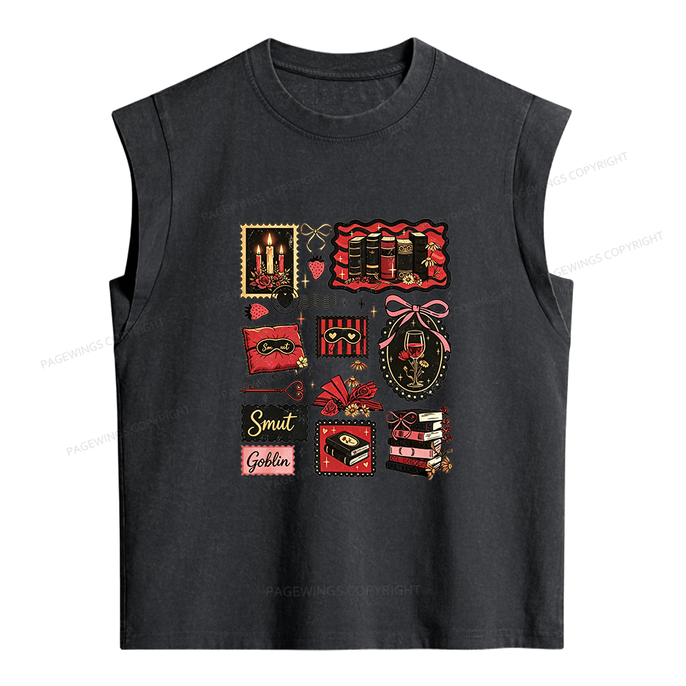 Pagewings Smut Goblin Women's Washed Tank Top