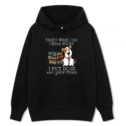 Pagewings That is What I Do I Read Books I Pet Dogs Unisex Classic Hoodie