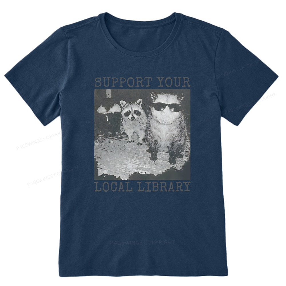 Pagewings Support Your Local Library Unisex Classic T-shirt