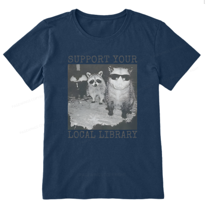 Pagewings Support Your Local Library Unisex Classic T-shirt