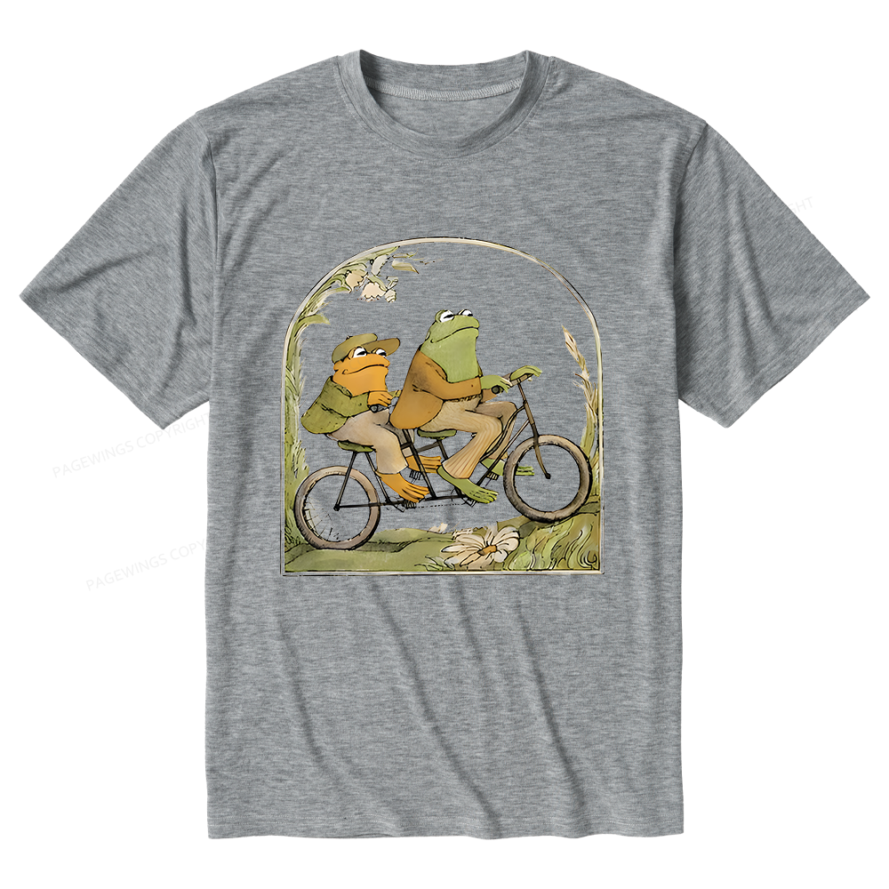 Pagewings Soft The Growing Frog Book Vintage Unisex Heather T-Shirt