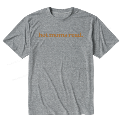 Pagewings Soft Hot Moms Read Unisex Heather T-Shirt
