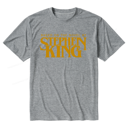 Pagewings Soft Based On A Novel By Horror Writer Unisex Heather T-Shirt