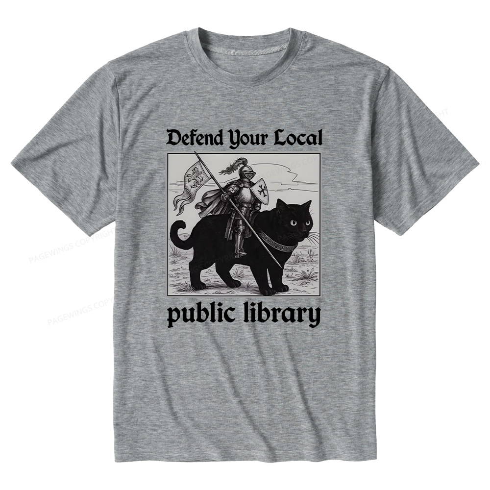 Pagewings Soft Defend Your Local public library Unisex Heather T-Shirt