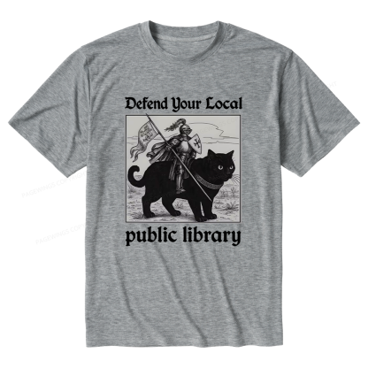 Pagewings Soft Defend Your Local public library Unisex Heather T-Shirt