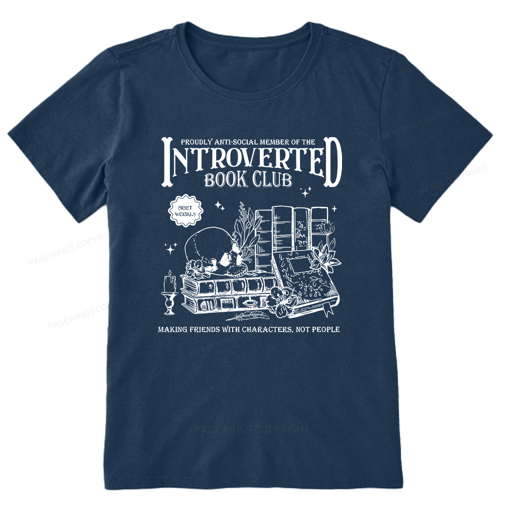 Pagewings Introverted Book Club Unisex Classic T-shirt