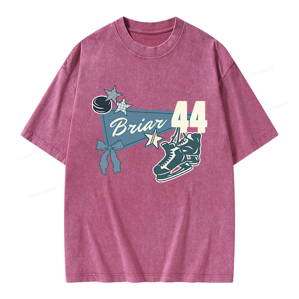 Pagewings Hockey Romance Unisex Washed T-shirt