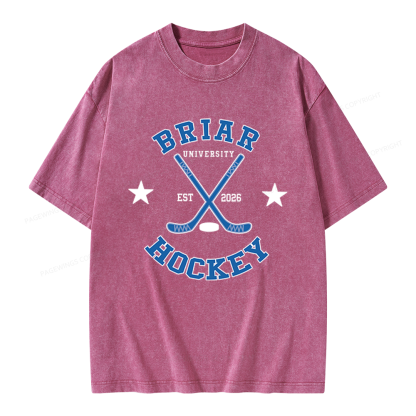 Pagewings Hockey Romance Unisex Washed T-shirt