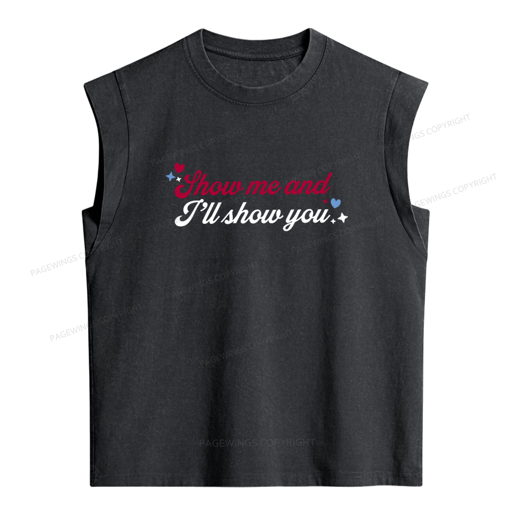 Pagewings Show Me And I'll Show You Women's Washed Tank Top