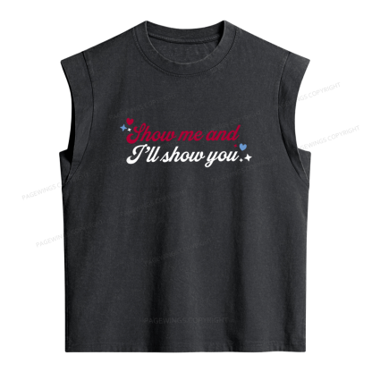 Pagewings Show Me And I'll Show You Women's Washed Tank Top