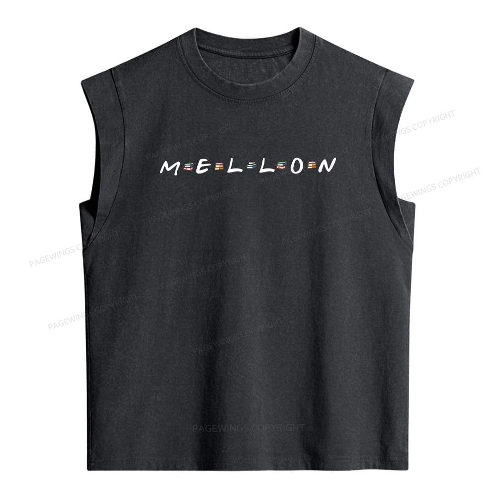 Pagewings Fantasy Books Lover Women's Washed Tank Top