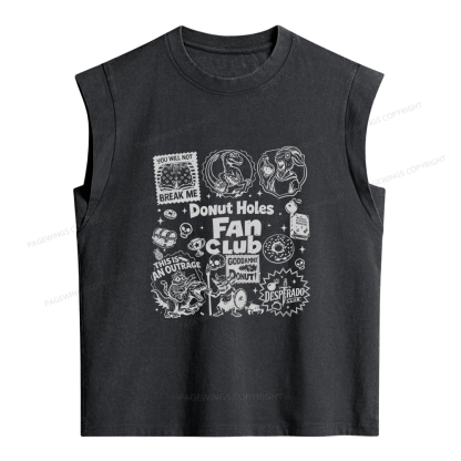 Pagewings Sci-Fi Novel Lover Women's Washed Tank Top